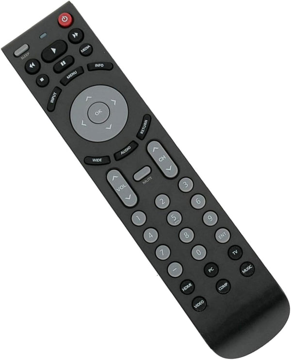 RMT-JR01 Replacement Remote for JVC TV Models JLE47BC3500, JLC32BC3000, JLC37BC3000, and more