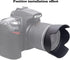 HB-69 Lens Hood Shade for Nikon AF-S DX 18-55mm f/3.5-5.6GVR II, 52mm Digital Tulip Flower Lens Hood Black