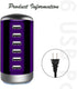 Universal 6-Port USB Charger Desktop Charging Station Hub with Smart Identification Technology, Purple
