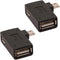 AuviPal 2-in-1 Powered Micro USB to USB OTG Adapter 90 Degree Right Angled for FireStick, S/NES Classic Mini