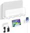 Clear Wall Mount Adhesive Phone Holder, Multi-Function Charging Brackets for Living Room, Kitchen, Bathroom, Office