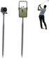 Golf Monopod Selfie Stick, Portable Phone Camera Spike Stake for Recording Golf Swing, Training Aid