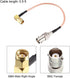 uxcell SMA Male Right Angle to BNC Female RF Coaxial Cable - RG316 Coax Cable, 0.5 Ft