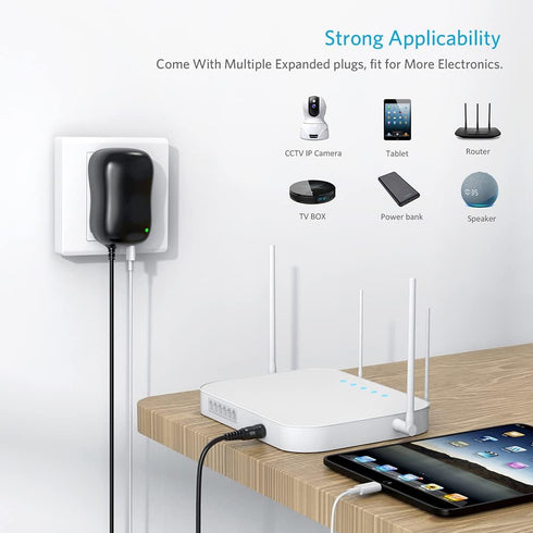 Belker 30W Universal AC DC Adapter Power Supply for LED Light Strip, Router, Speaker, Smart Phone, Tablet, CCTV