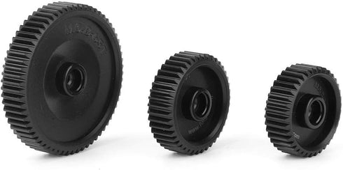 3PCS Follow Focus Gear, M0.8-38T Gear + M0.8-43T Gear + M0.8-65T Gear, Follow Focus Focusing Gear Kit for DP3000