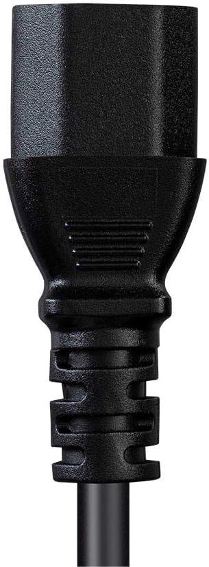 Monoprice Power Cord - NEMA 5-15P to IEC 60320 C13, 18AWG, 8ft, Black