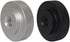 2 Pack 25mm Large Knurled Edge 1/4"-20 Female Thumb Wheel Lock Nut Adapter (Black) by Evaty