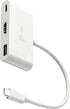 j5create USB-C to HDMI & USB Type-A Adapter with Power Delivery, 4K HDMI, USB-A 5Gbps, Compatible with MacBook