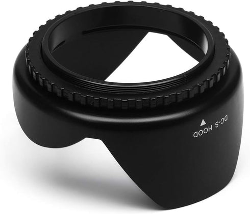 72mm Universal Tulip Flower Lens Hood Sun Shade with Centre Pinch Lens Cap for Canon, Nikon, Sony