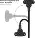 5ft (1 1 QiCheng&LYS USB Male to Single Female Extension Cable Charging Cable, Furniture nightstand Sofa Electric