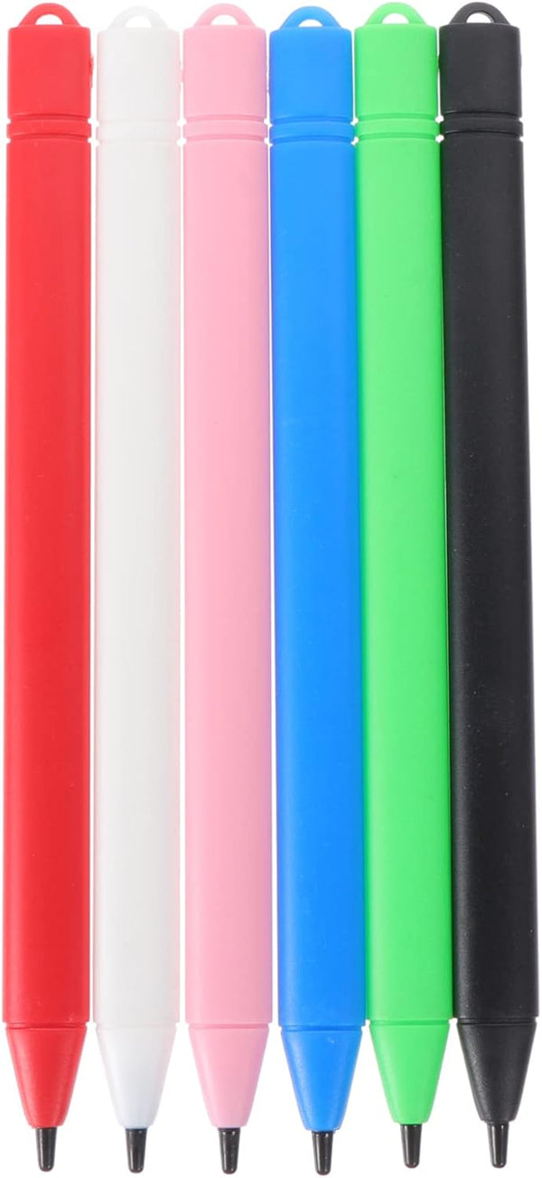 Hemobllo LCD Writing Tablet Pen, 6 Pcs Replacement Stylus Drawing Pen for LCD Writing Tablet, Doodle Board (Random
