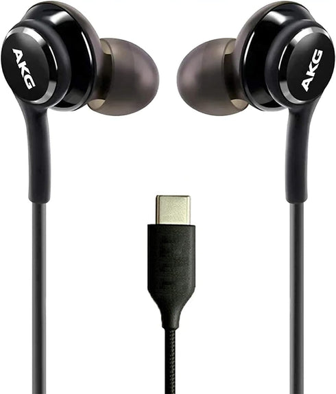 UrbanX 2021 Stereo Headphones with Microphone & Volume Remote for Galaxy S21, S20, Note 10, S10, S9 Plus, Type-C