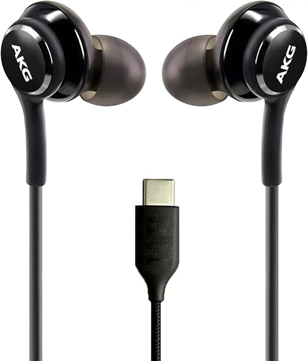UrbanX 2021 Stereo Headphones with Microphone & Volume Remote for Galaxy S21, S20, Note 10, S10, S9 Plus, Type-C