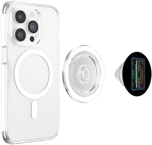 Cassette Tape - 80s 90s Music Retro Vintage Disco Party PopSockets MagSafe PopGrip for iPhone