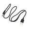 USB Cable 5.5mm/2.1mm 5V DC Barrel Jack Power Cable (Black, 100cm) for VoIP Phone Router, Portable Power Source, Serato