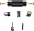 3.5mm (1/8 Inch) Stereo Jack Female to Female Adapter Connector, Gold Plated (4 Pack)