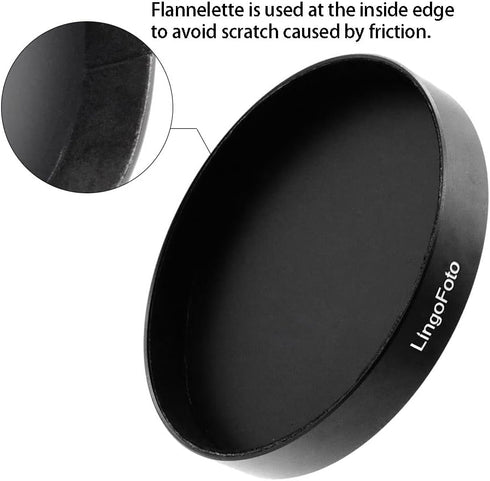 Metal Cap for 95mm/85mm/80mm O.D. Matte Box Step Up Ring, Camera Lens Protection Cover for LingoFoto