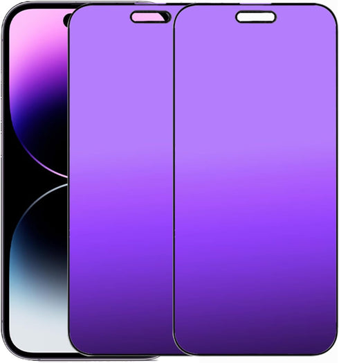 2 PCS Anti-Spy Tempered Glass for iPhone 14 Pro Max - Matte Anti-Glare, Full Coverage, 6.7" Anti-Scratch Protector.