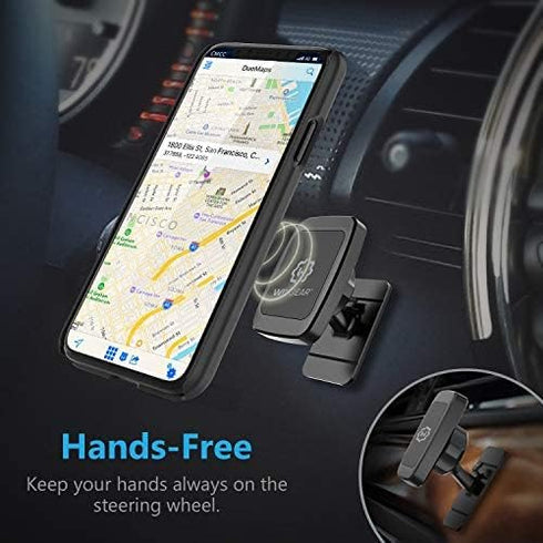 WixGear 2 Pack Universal Stick On Dashboard Magnetic Phone Car Mount for Cell Phones and Mini Tablets