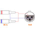 Tisino XLR to RCA Y-Cable, 6.6 feet, XLR Female to Dual RCA Adapter Y-Splitter for Unbalanced Stereo Audio