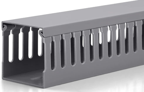 ZhiYo 2x2in Server Rack Cable Management Raceway, Cable Duct Kit, Electrically Safe PVC