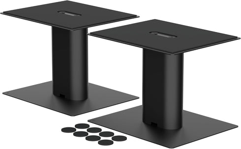 suptek 7.9 x 6.5" Universal Desktop Speaker Stands Pair for Bookshelf & Desktop