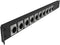 Jingchengmei 12 Port Hinged Patch Panel - 1U 19" Rack Mount D-Type Connectors, Black (H1U12D)