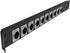 Jingchengmei 12 Port Hinged Patch Panel - 1U 19" Rack Mount D-Type Connectors, Black (H1U12D)