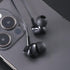 Wired Earbuds Headphones with Microphone, Noise Isolating Stereo Bass, In-Ear Earphones for Smartphones, Tablets, Black