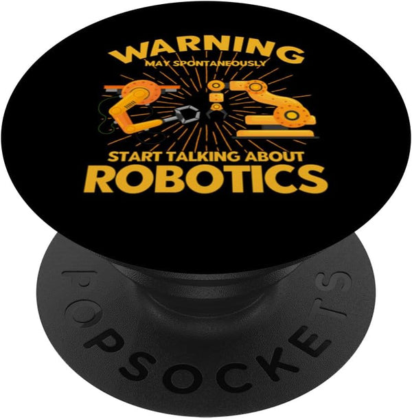 Robot Robotics Engineer Vintage Talking About PopSockets Standard PopGrip