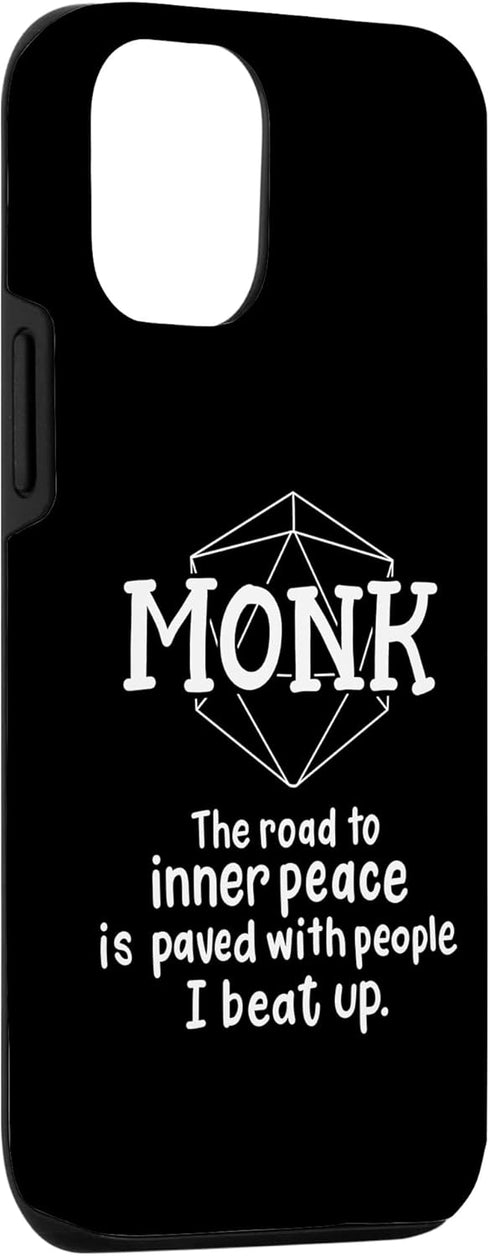 iPhone 15 Pro Monk Funny Character Joke Case for Roleplaying Games