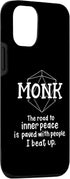 iPhone 15 Pro Monk Funny Character Joke Case for Roleplaying Games
