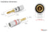 Nakamichi Excel Series 24k Gold Plated Banana Plug 12 AWG - 18 AWG Gauge Size 4mm for Speakers, Amplifier, Hi-Fi AV