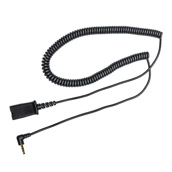 Daily Headset 2.5mm Quick Disconnect Coil Cable for Plantronics QD, Works with Cordless or Cell Phones