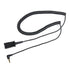 Daily Headset 2.5mm Quick Disconnect Coil Cable for Plantronics QD, Works with Cordless or Cell Phones
