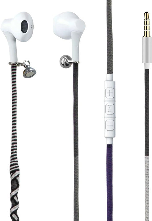 URIZONS 3.5mm Jack in-Ear Ear Buds Headphones with Mic, Tangle Free Cord, Heavy Sound Bass for Kids (12#)