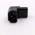 IEC C14 to C13 Power Adapter, PDU Plug/Socket Down 90 Degree, 2 Pack for LCD Wall Mount TV