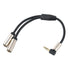 Halokny Audio Splitter Cable,90 Degree Right Angle 3.5mm Male to 2 Female