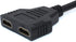 BATU 1 2 1 2 HDMI Splitter Adapter Cable - Hdmi Splitter in Out Male to Dual Female to Way for HD, LED, LCD, TV