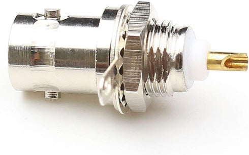 BNC Chassis Panel Mount Socket - Female Jack Solder Type Connectors Adapter (6-Pack)
