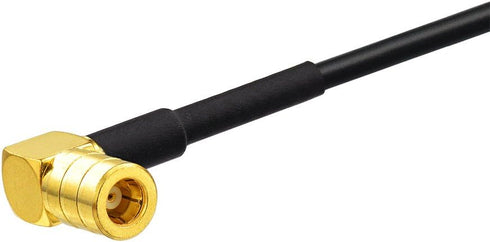 Eightwood Mini Satellite Radio Antenna, SMB Right Angle Connector for Sirius XM Car Vehicle Truck RV HD Radio