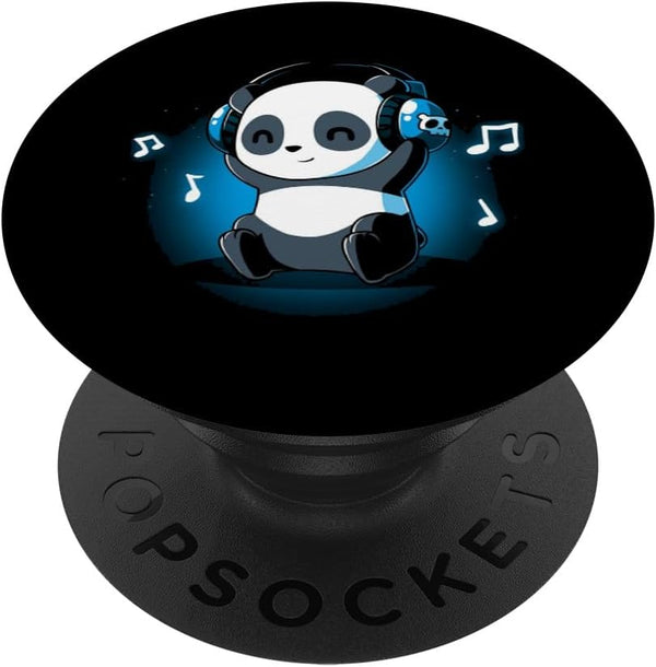 Dj Panda Headphones Music PopSockets Standard Grip