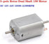 ROUPWKWO 1PC 5-Pole 130 12V-24V 21000RPM Rotor Carbon Electronic Starter DC High Speed Dual Shaft for RC Car Rail Train