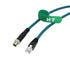 M12 8 RJ45 CAT-7e 1M Ethernet Pin X-Code GigE Cable for Basler Cognex Vision Camera Sensor Barcode Reader PLC Router