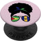 Half Guyanese Half Bajan Afro Bun PopSockets Swappable PopGrip