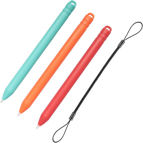 Replacement Colorful Stylus Drawing Pen and Lanyard for LCD Writing Tablet, Colorful Drawing Tablet,Kids Drawing Pads,Doodle Board(3 Pack Stylus Pens(Random Colorful) and 1 Lanyard)