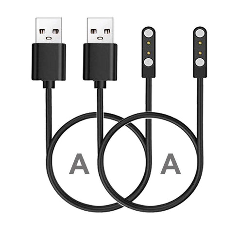 Smart Watch Cables, 2PCS Compatible with TOZO S3, Woneligo W13, Gydom Amzhero IDW13, MILOUZ IDW19, and more