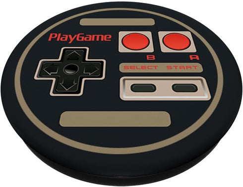 Retro Game Controller Classic Gamer Video Game Button Gaming PopSockets PopGrip: Swappable Grip for Phones & Tablets