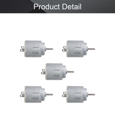 5Pcs 3V 14000RPM Fielect DC Motor Electric Motor Micro Motor Round Shaft for DIY Airplane RC Boat Toys Model DIY Hobby