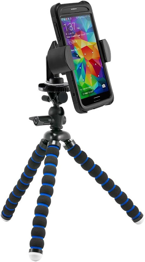 ARKON 11 inch Tripod Mount with Phone Holder for Video Retail, Black, Model: RVTRIXL